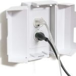 Outlet Cover Box for Child Safety (2 Pack) Duplex & Decorator Electrical Outlet Plates, Concealed Access Buttons, and Spacious Compartment - Jool Baby